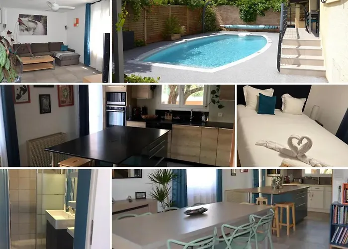 Jolie Villa, Piscine, 10Min Centre Ville, Wifi