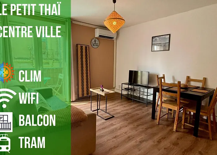 Le Petit Thai Appart 2 Pieces Zen Centre Ville