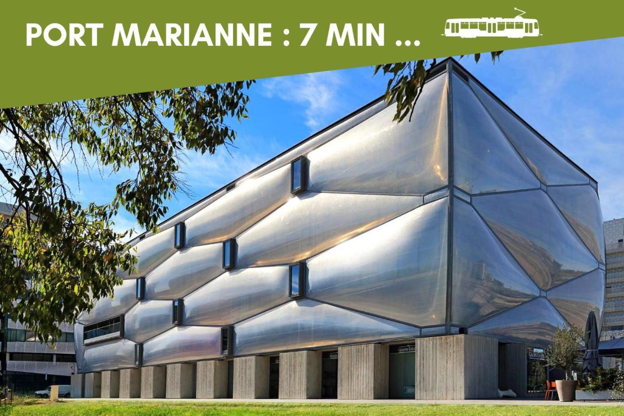 Nouveau - Jungle Montpeul - Clim - Wifi Fibre - Netflix - 5' Du Centre Et Gare - Parking - Loggia - 15' Des Plages Appartement Montpellier