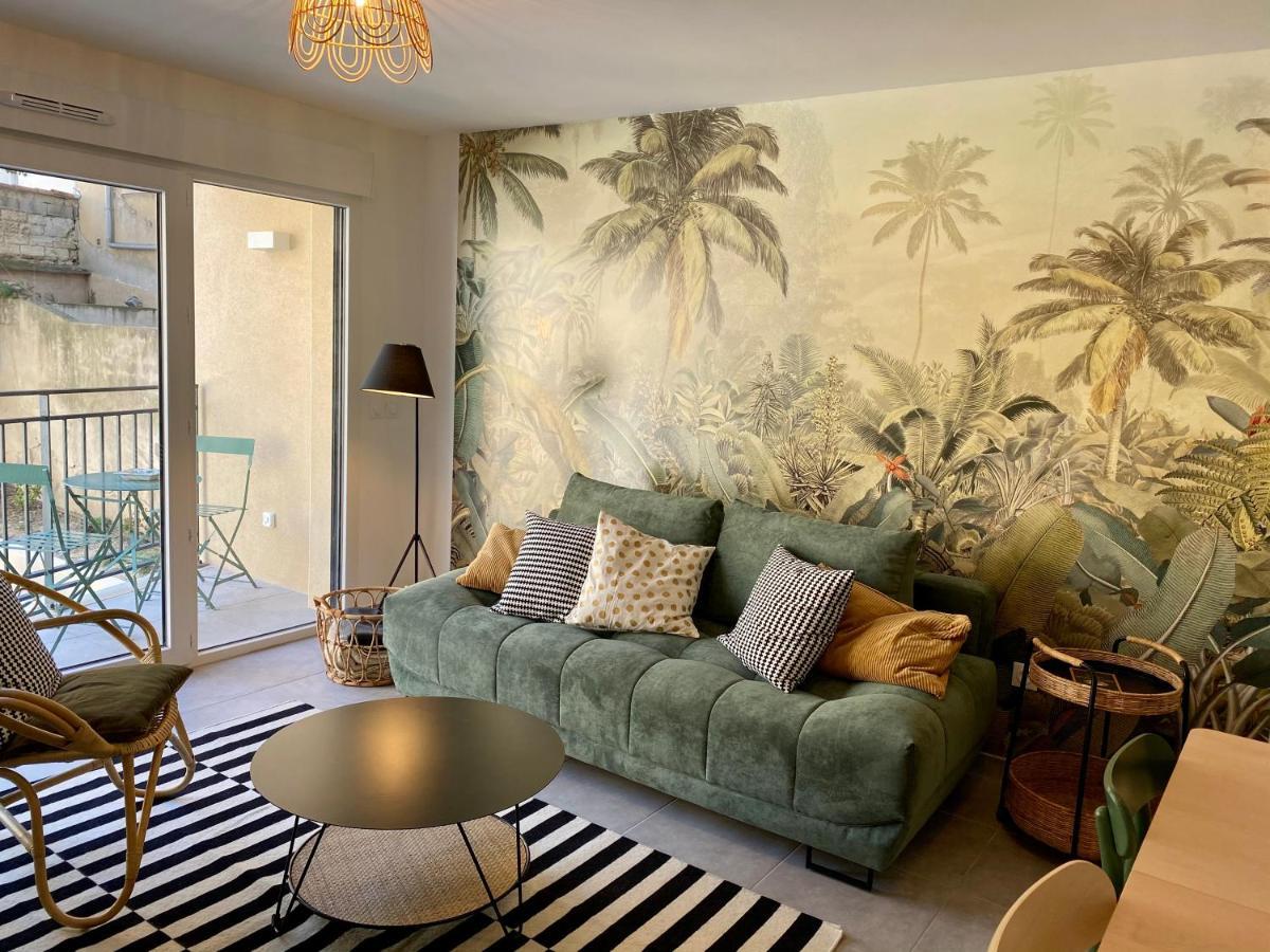 Appartement Nouveau - Jungle Montpeul - Clim - Wifi Fibre - Netflix - 5' Du Centre Et Gare - Parking - Loggia - 15' Des Plages