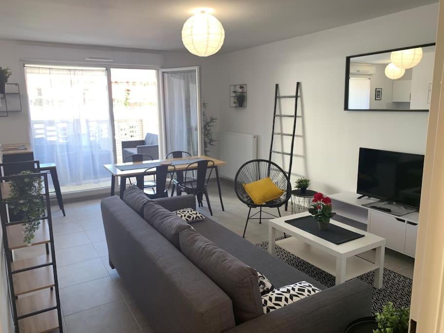 T3 Standing - Clim - Terrasse - 2 Parkings Apartamento