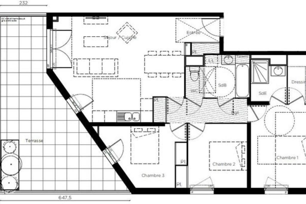 Appart T4 + Terrasse 33 M2 Coeur De Appartement
