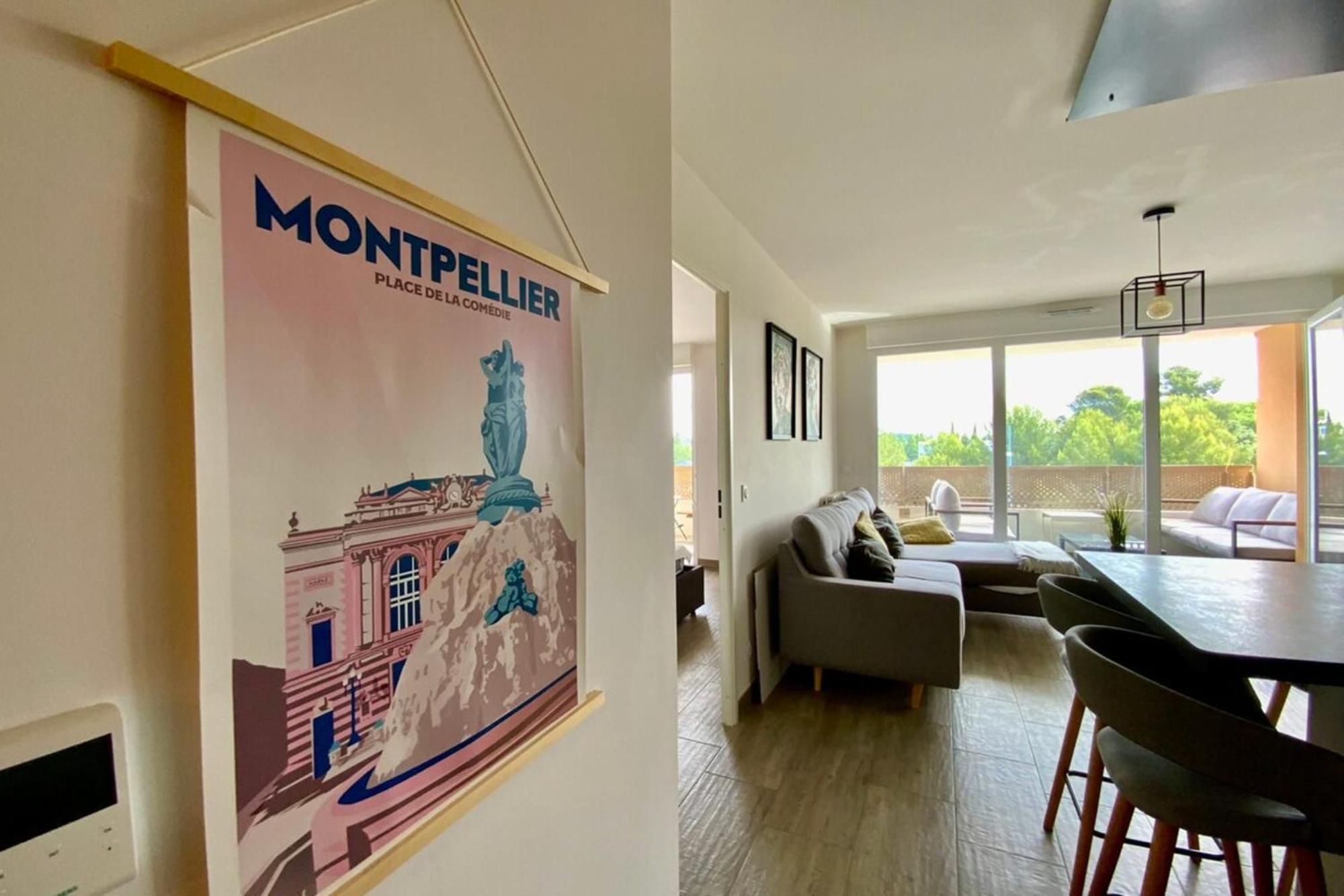 Appartement Le Strada- Modernité, Terrasse, Position Centrale Montpellier