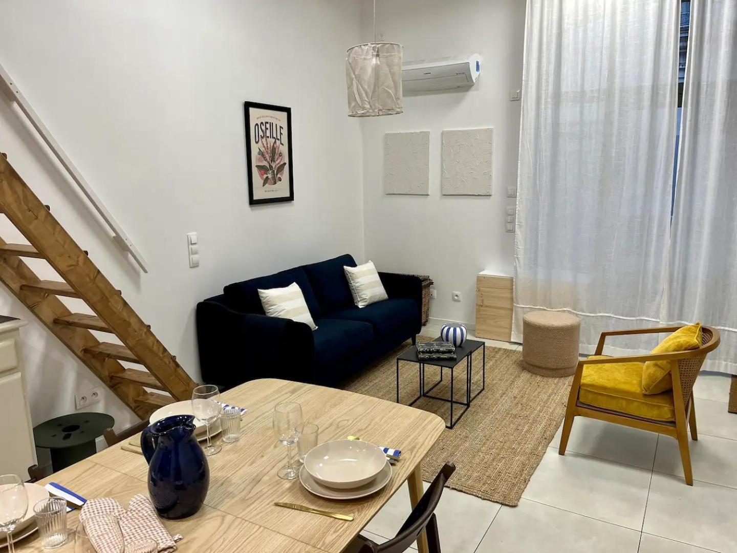 Le Chaptal • Beau T2 • Clim • Centre Gare St Roch Apartment