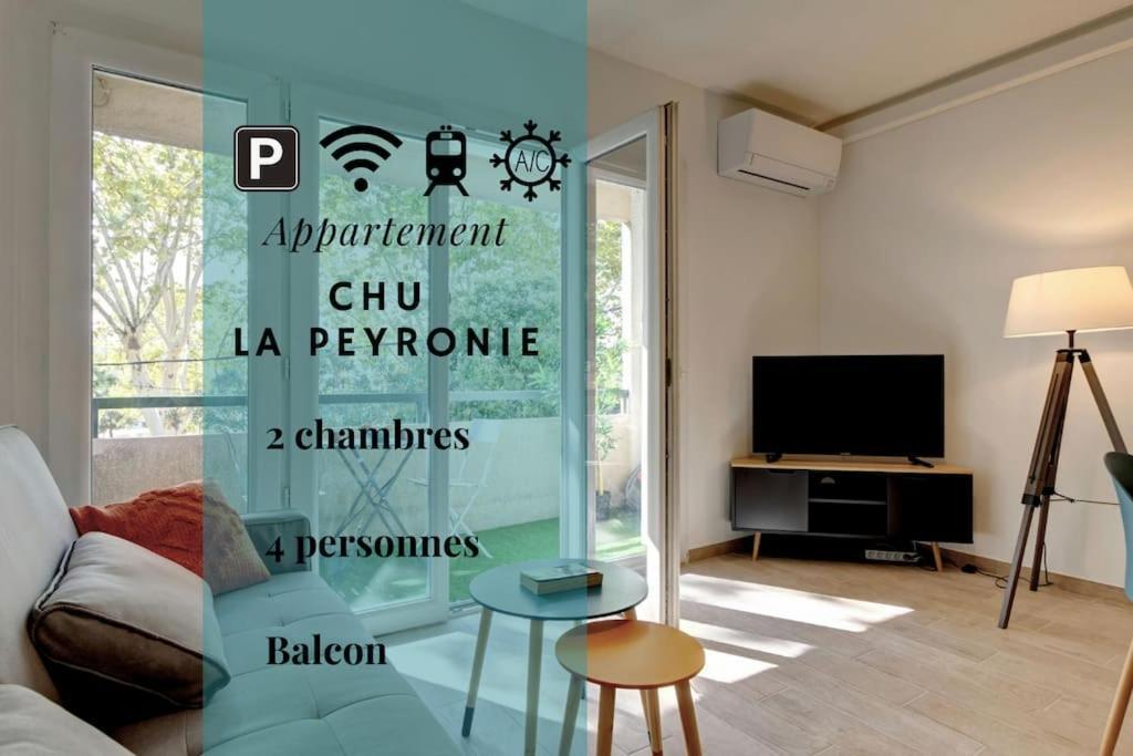 028- Chu Hopital, 2chambres, Parking, Tram * Montpellier
