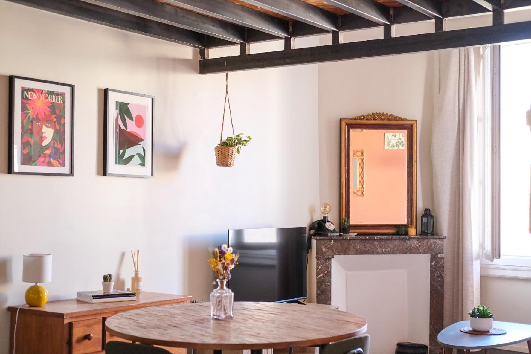 Appartement Cosy T3 Style Loft Proche Gare St Roch *