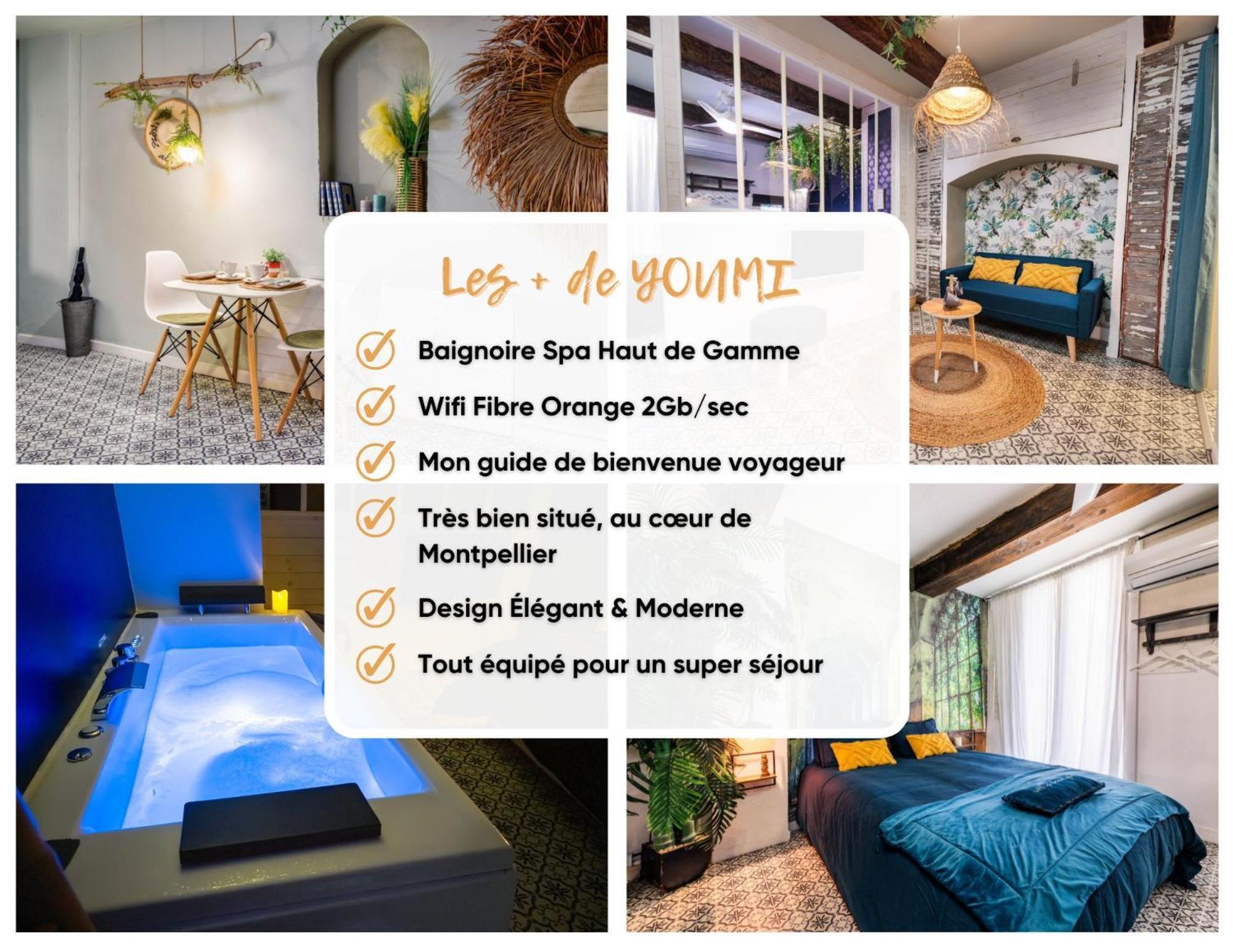 Apartment Youmi - Calme Avec Jacuzzi Et Clim A 5min De La Comedie, Tram A 200m *