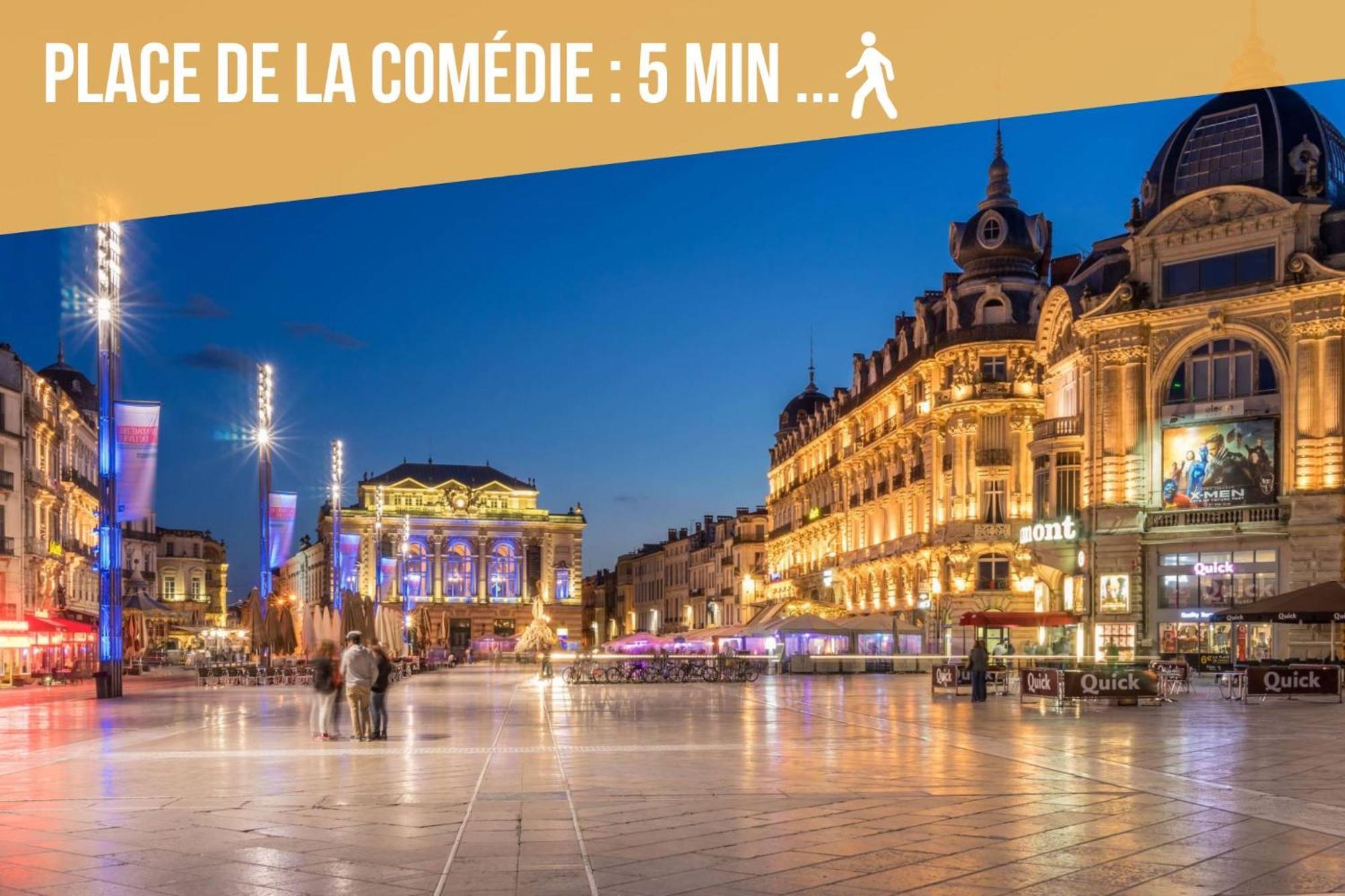 Youmi - Calme Avec Jacuzzi Et Clim A 5min De La Comedie, Tram A 200m *