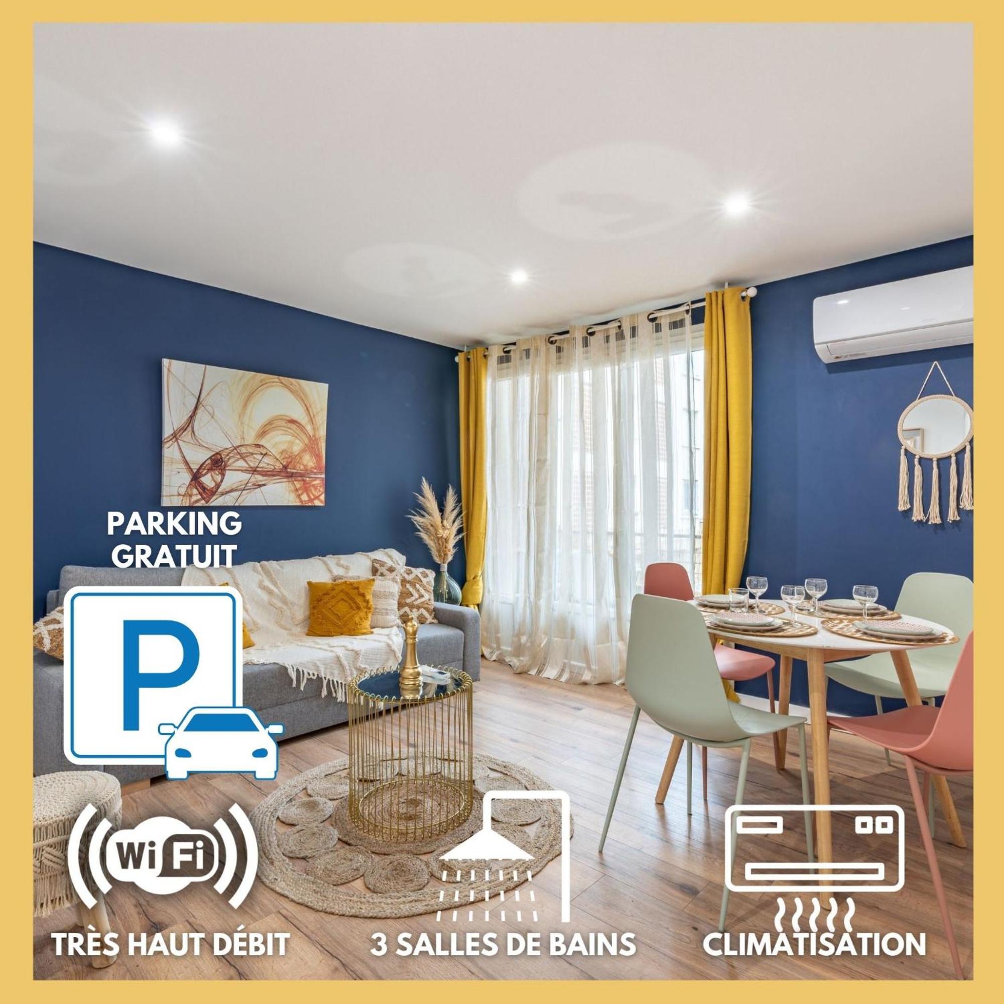 Amja Proche Clinique Saint-roch 3 3 Salles De Bain Parking Gratuit Ideal Famille Groupe Coworking 10 Min Centre 10 Min 5 Min Sortie Autoroute *
