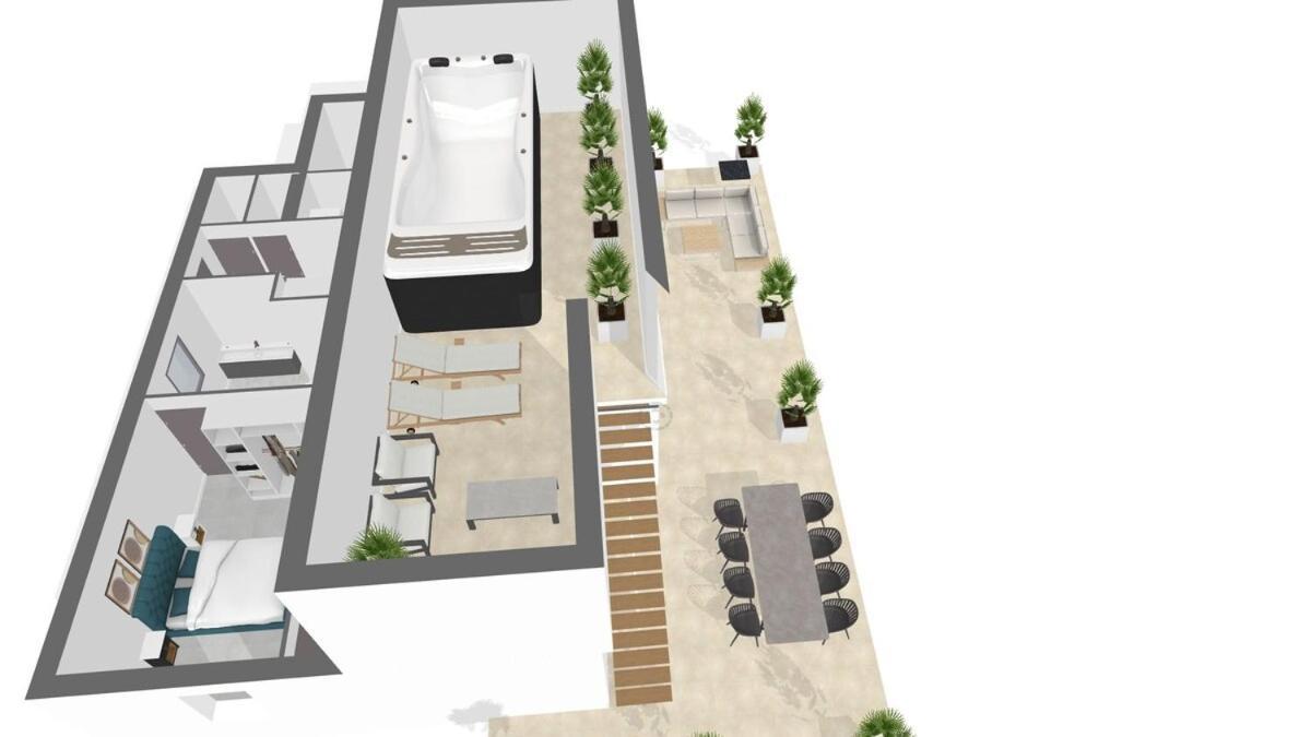 Appartement Cs Skyline Rooftop De Nage